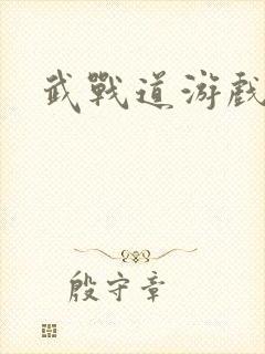 武战道游戏