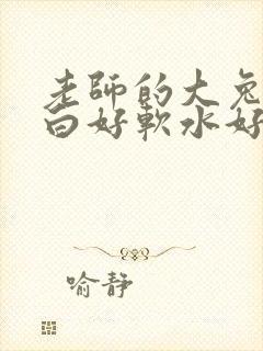 老师的大兔子好白好软水好多