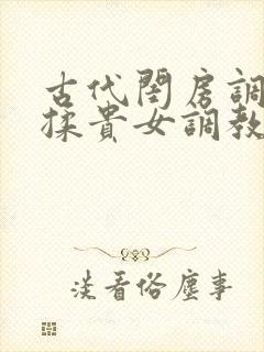 古代闺房调教h揉贵女调教记