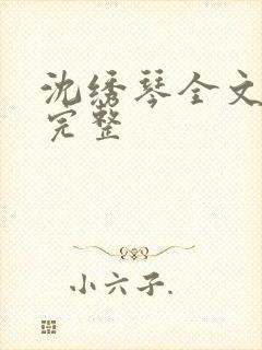 沈绣琴全文阅读完整