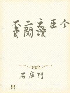 不二之臣全文免费阅读