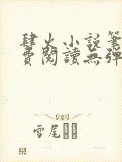 肆火小说笔趣免费阅读无弹窗