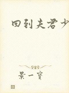 回到夫君少年时