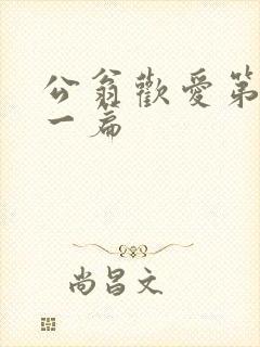 公翁欢爱第三十一篇