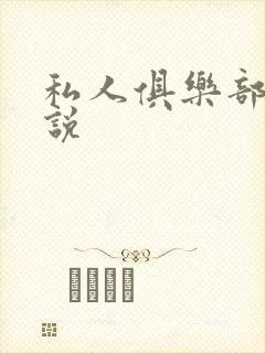 私人俱乐部 小说