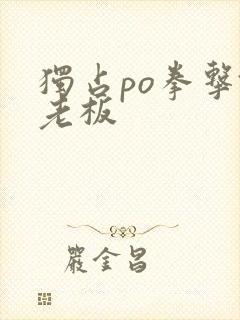 独占po拳击馆老板