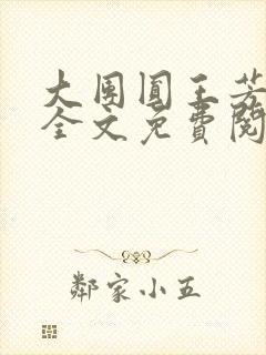 大团圆王芳高敏全文免费阅读