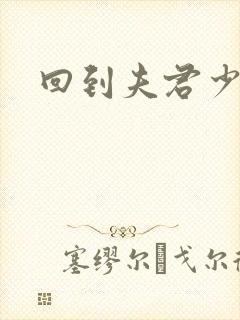 回到夫君少年时