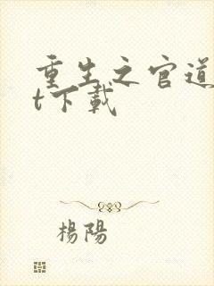 重生之官道txt下载