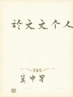 于文文个人简历