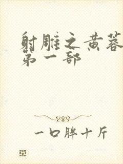 射雕之黄蓉新传第一部