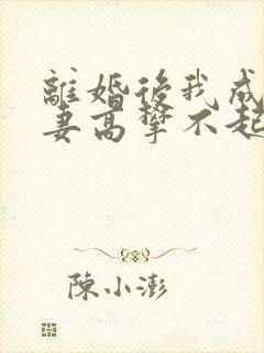 离婚后我成了前妻高攀不起的神