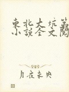 东北大坑第二部小说全文阅读