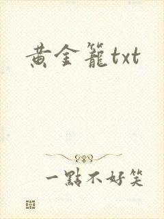 黄金笼txt