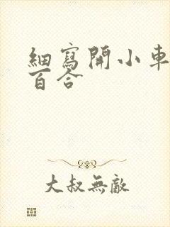 细写开小车车的百合