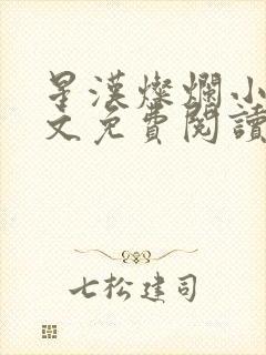 星汉灿烂小说全文免费阅读