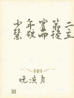 少年宾第二部珏慧破而后立