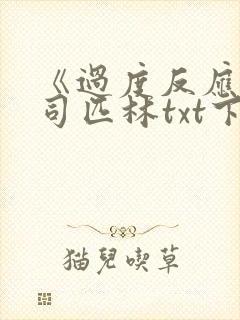 《过度反应》阿司匹林txt下载