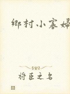 乡村小寡妇