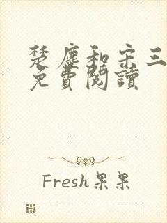 楚尘和宋三小姐免费阅读