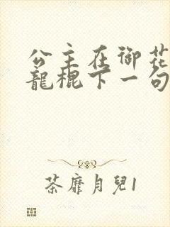 公主在御花园吃龙棍下一句