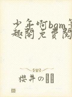 少年啊bgm笔趣阁免费阅读全文下载