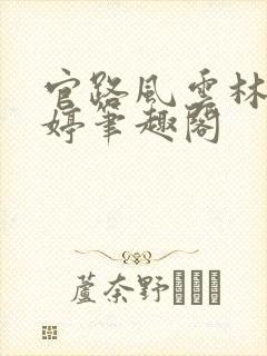 官路风云林海姜婷笔趣阁