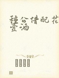 种公借配花间一壶酒