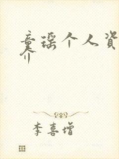 童瑶个人资料简介