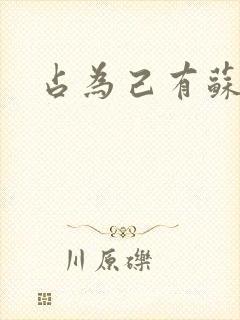 占为己有苏静初