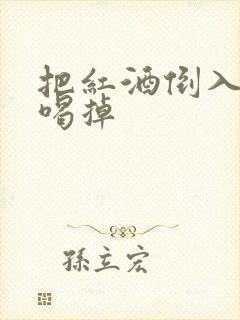 把红酒倒入b里喝掉