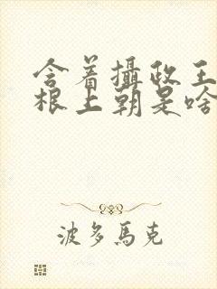 含着摄政王的紫根上朝是啥小说