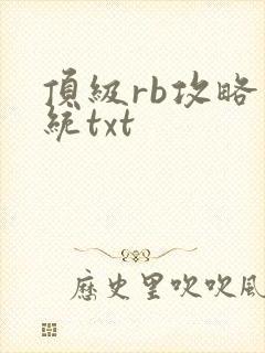 顶级rb攻略系统txt
