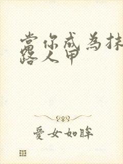 当你成为抹布文路人甲