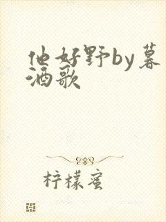 他好野by暮色酒歌