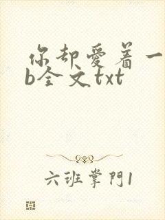 你却爱着一个sb全文txt