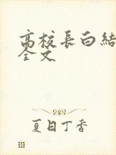 高校长白结小说全文