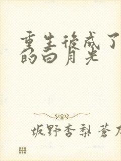 重生后成了皇帝的白月光