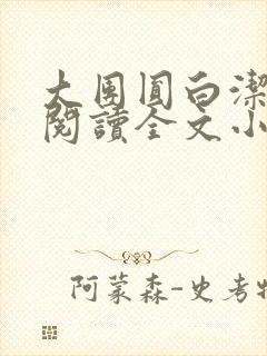 大团圆白洁免费阅读全文小说