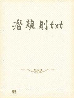 潜规则txt