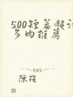 500短篇超污多肉推荐