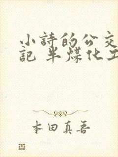 小诗的公交车日记 半煤化工