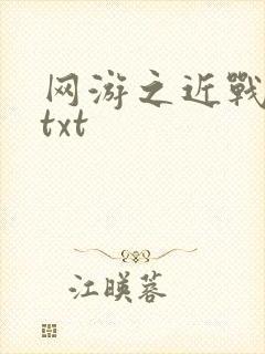 网游之近战法师txt