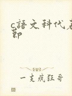 c语文科代表一节
