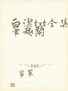 白洁txt全集笔趣阁