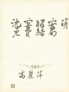 沈宴昭安萌全文免费结局