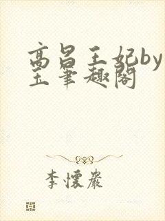 高昌王妃by黛玉笔趣阁