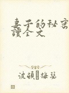 妻子的秘密免费读全文