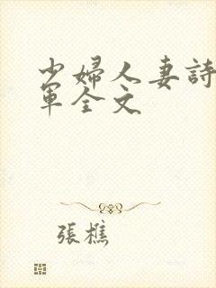 少妇人妻诗雨小军全文