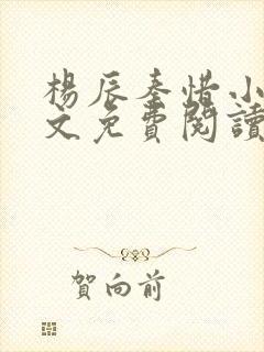 杨辰秦惜小说全文免费阅读最新